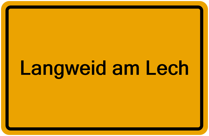 Handelsregisterauszug Langweid am Lech